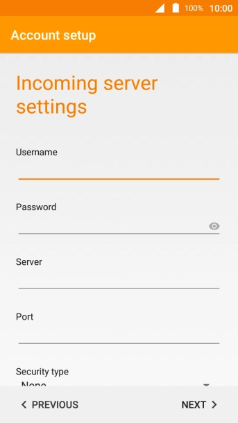 Press the field below 
