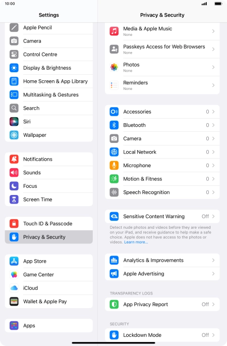 Press App Privacy Report.