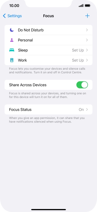 Press Do Not Disturb.