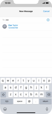 Press the required contact.