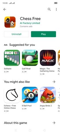 Press the Home key to return to the home screen.