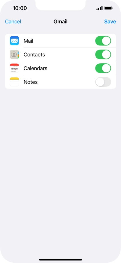 If this screen is displayed, you email account has been recognised and set up automatically. Follow the instructions on the screen to key in more information and finish setting up your email account.