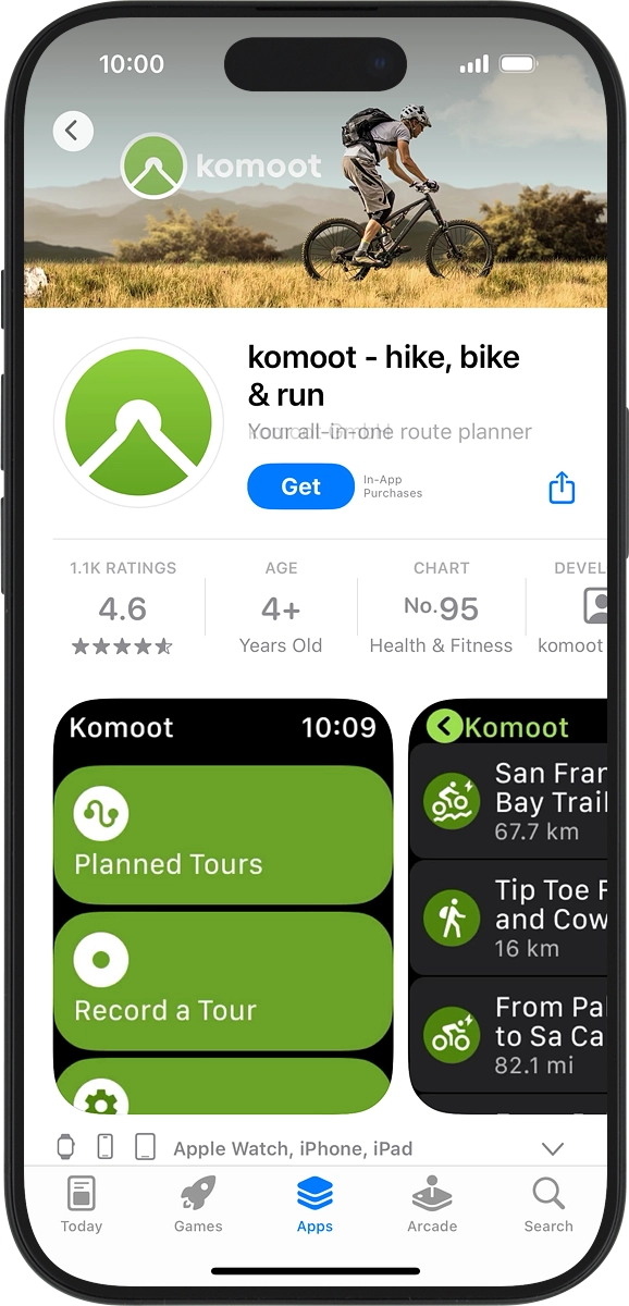 On your phone: Press Get and follow the instructions on the screen to install the app.