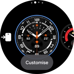 Slide your finger left on the screen.