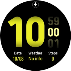 When the battery charging icon is displayed, the battery is charging.