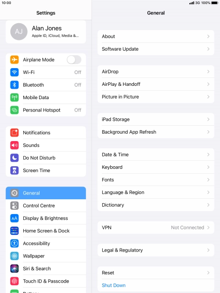 Press Background App Refresh.