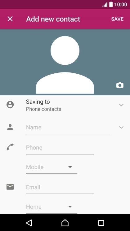 Press the address book drop down list.