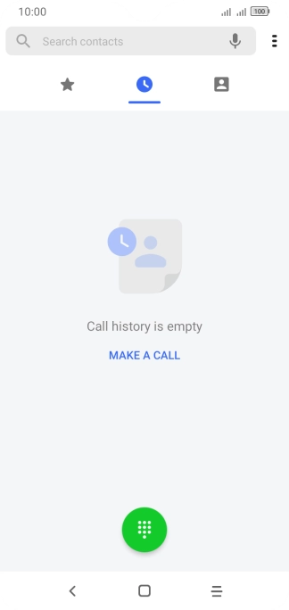 Press the menu icon.