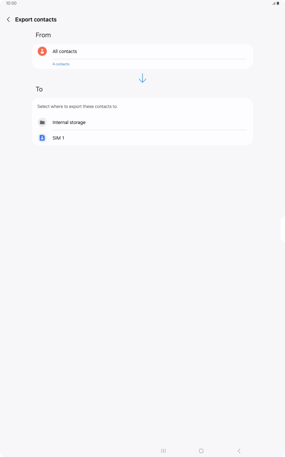 Press the name of the SIM.