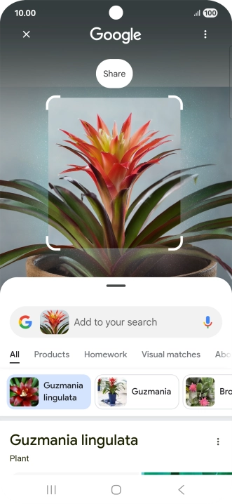 Follow the instructions on the screen to use the search results.