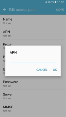 Key in live.vodafone.com and press OK.