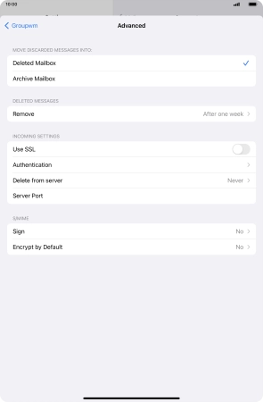 Press Authentication.