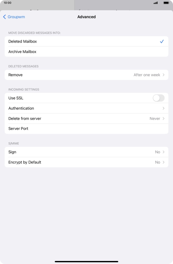 Press Authentication.
