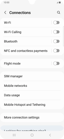 Press Mobile Hotspot and Tethering.