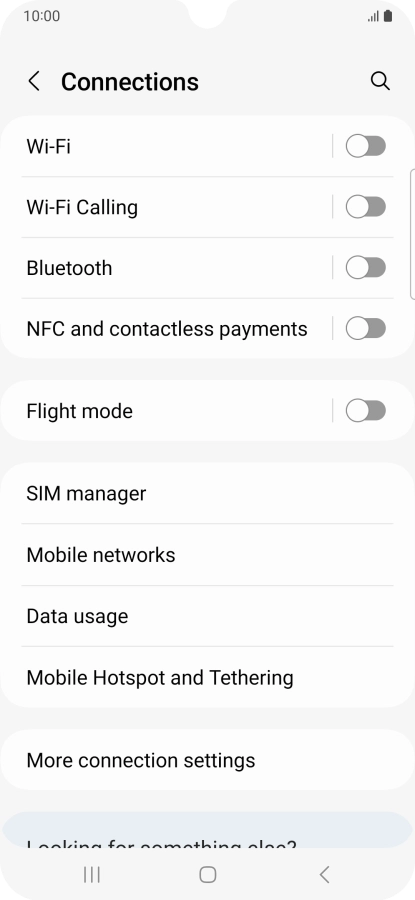 Press Mobile Hotspot and Tethering.