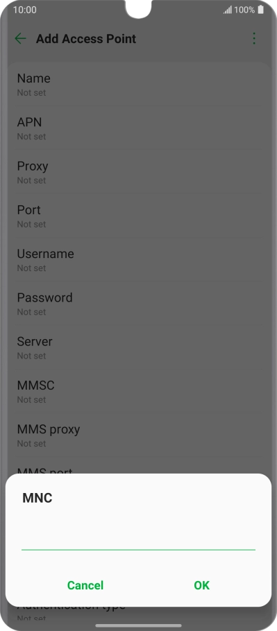 Key in 03 and press OK.