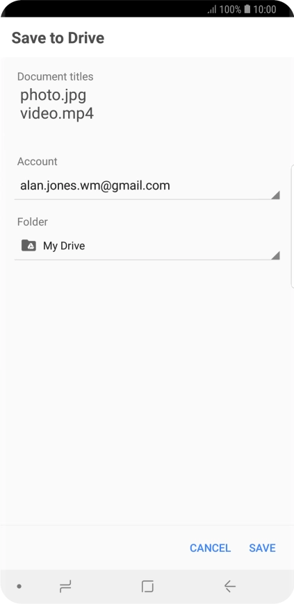 Press the field below 