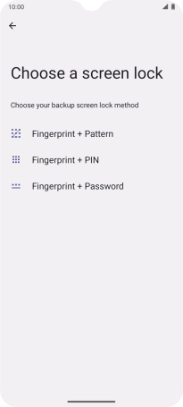 Press the required phone lock code and follow the instructions on the screen to create an additional phone lock code.