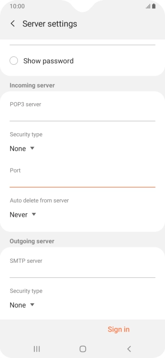 Press the drop down list below 