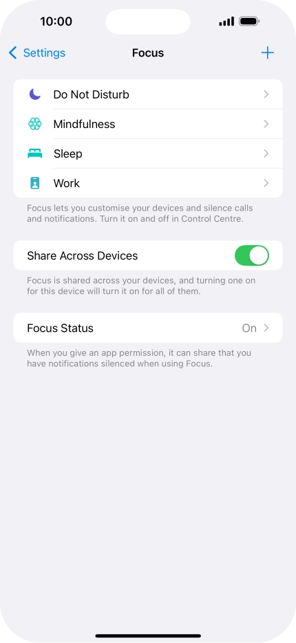 Press Do Not Disturb.
