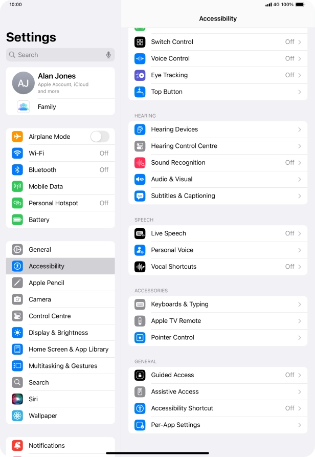 Press the required category below 