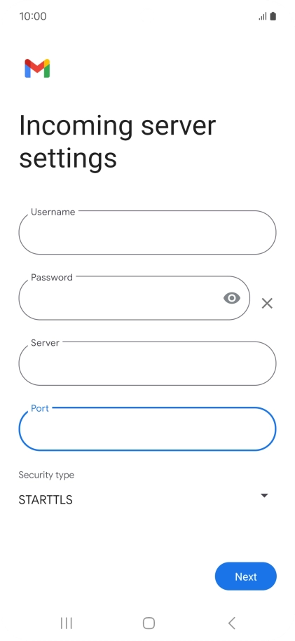 Press the drop down list below 