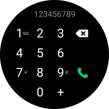Press the call icon.