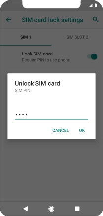 Key in your PIN and press OK.