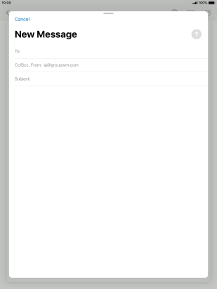 Press To: and key in the first letters of the recipient's name.