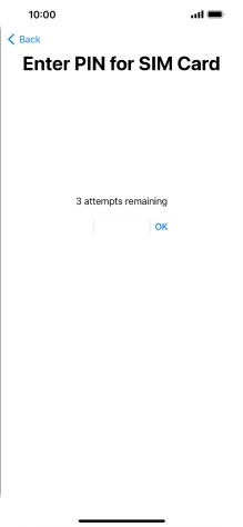 If your SIM is locked, key in your PIN and press OK.