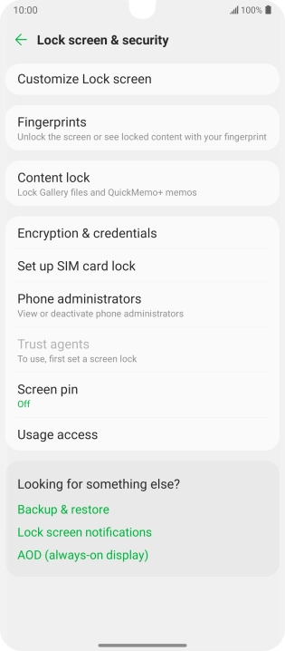 Press Set up SIM card lock.
