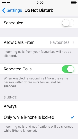 Press Always if you want to set your phone to silent mode permanently.