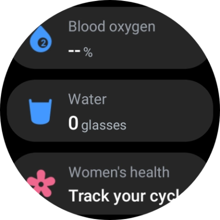 Press Blood oxygen.