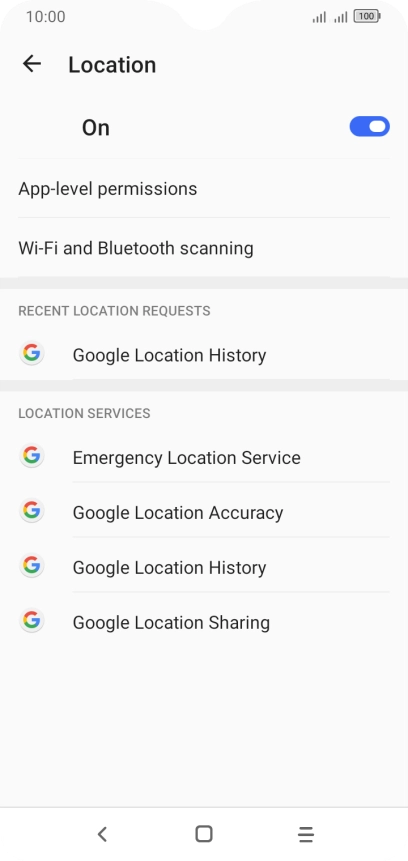 Press App-level permissions.