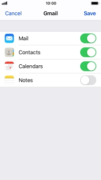 If this screen is displayed, you email account has been recognised and set up automatically. Follow the instructions on the screen to key in more information and finish setting up your phone.