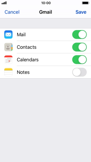 If this screen is displayed, you email account has been recognised and set up automatically. Follow the instructions on the screen to key in more information and finish setting up your phone.