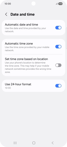 Press the Home key to return to the home screen.