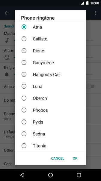 Press the required ring tones to hear them.
