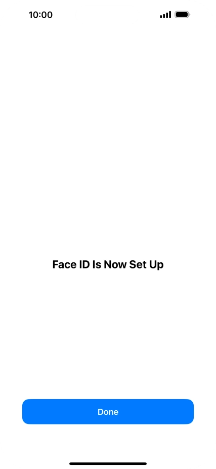 Press Done. If you haven't previously selected a phone lock code, key in a code of your own choice twice.
