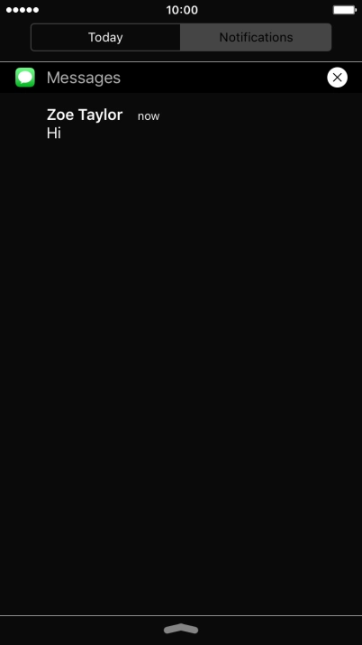 Press the required notification and follow the instructions on the screen to use the selected function.