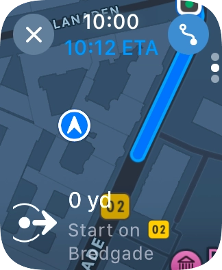 Follow the instructions on the screen to go to the required destination.