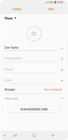 Press the field below 