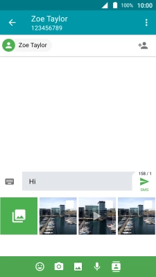 Press the gallery icon.