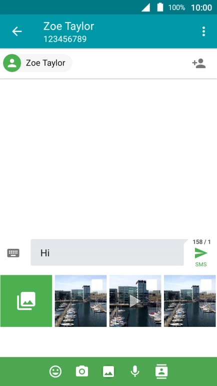 Press the gallery icon.