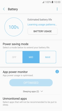 Press the Home key to return to the home screen.