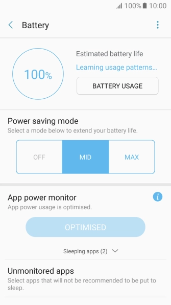 Press the Home key to return to the home screen.