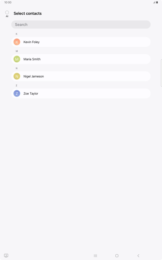 Press the field above 