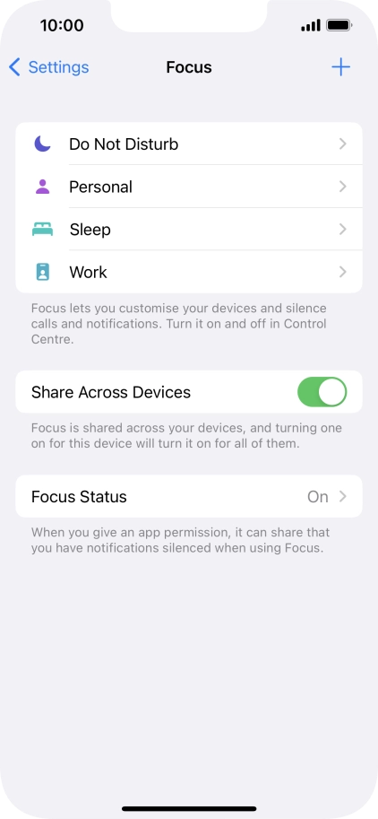 Press Do Not Disturb.