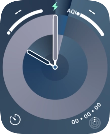 When the battery charging icon is displayed, the battery is charging.