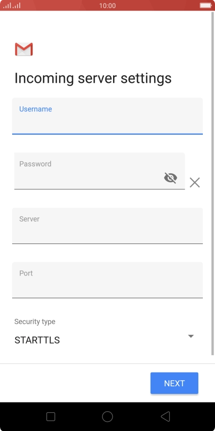 Press the field below 